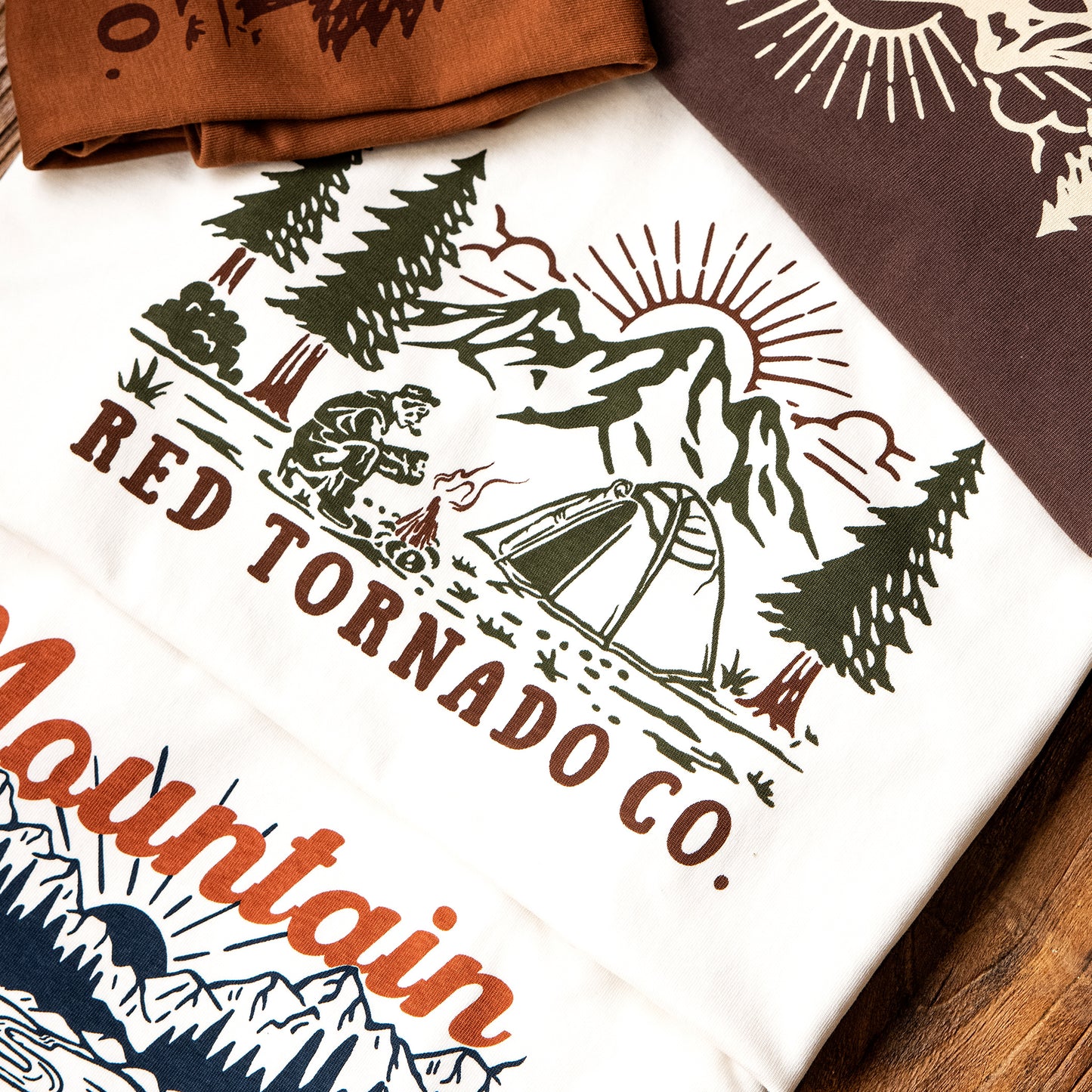 "Outdoor Leisure" Series Printed Heavyweight T-Shirt