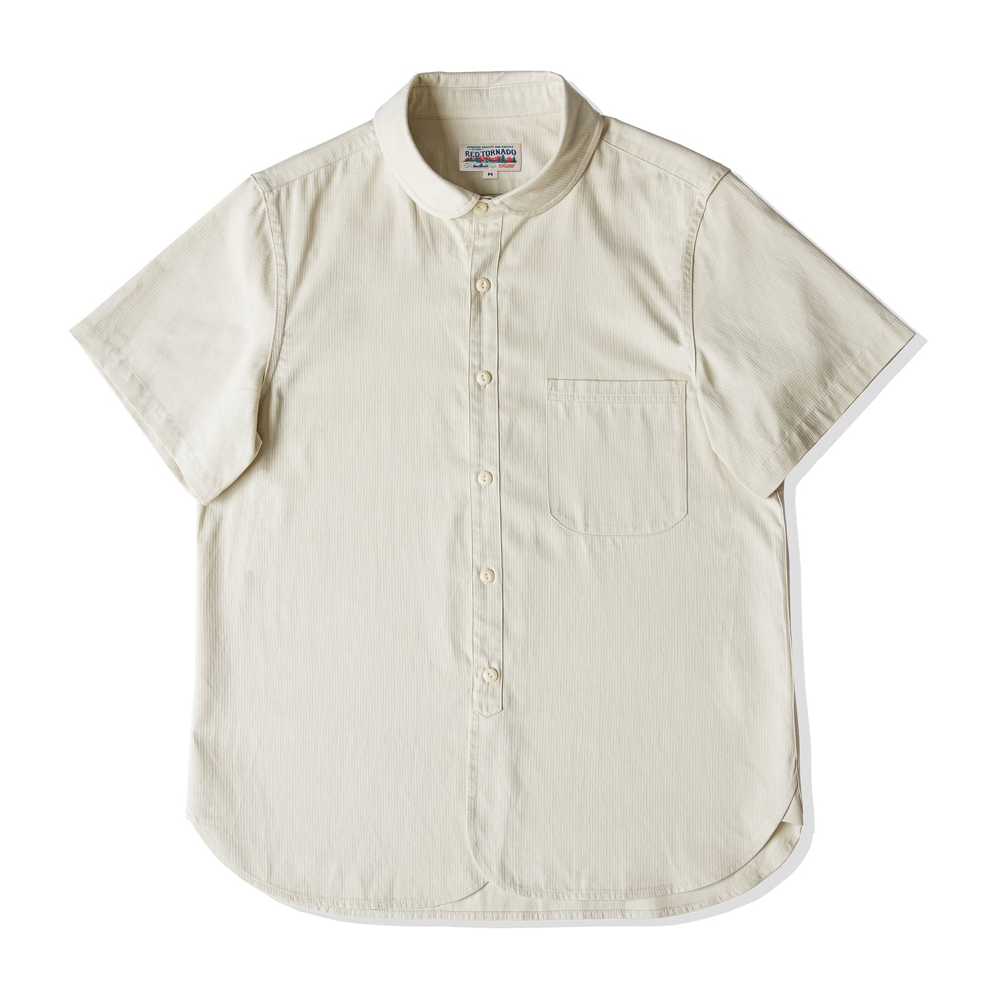 Retro British style plain short sleeve shirt