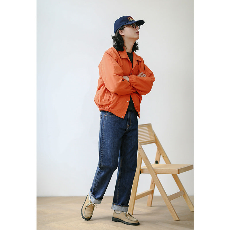 American Retro Straight Denim Pants