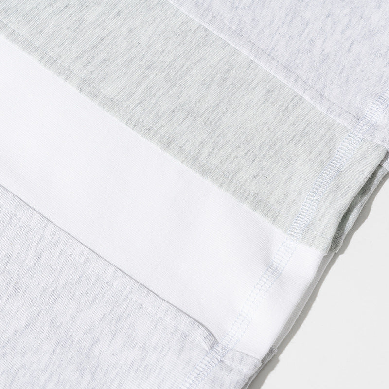 Color-block mountain T-shirt with functional pocket