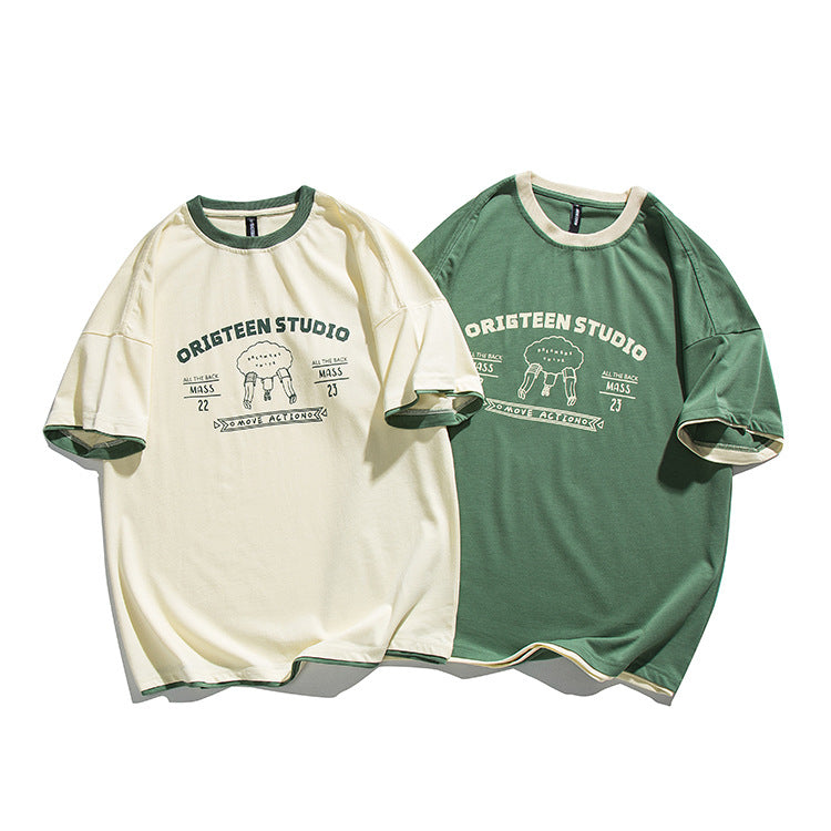 A fresh and easy-to-match printed T-shirt