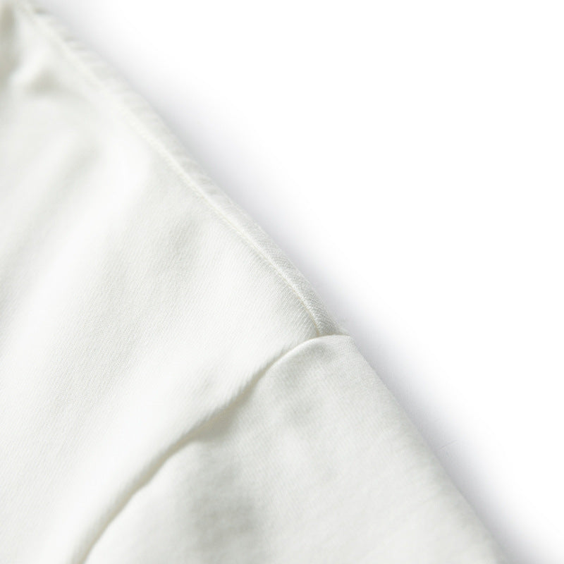 Embroidered Alphabet Casual Short Sleeve T-Shirt
