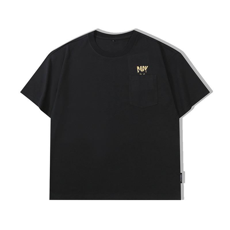 デザインポケット コットン無地Tシャツ
