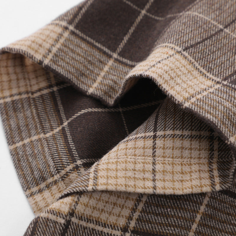 Irregular Retro Check Short Sleeve Shirt
