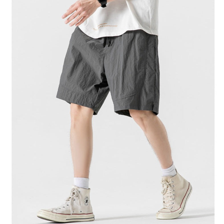速乾通気性よいシンプル無地ショートパンツ