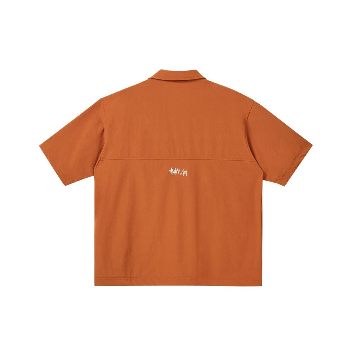 無地アメカジジッパー半袖Tシャツ