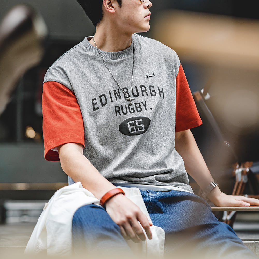 袖・配色切替 イングランドラグビーTシャツ