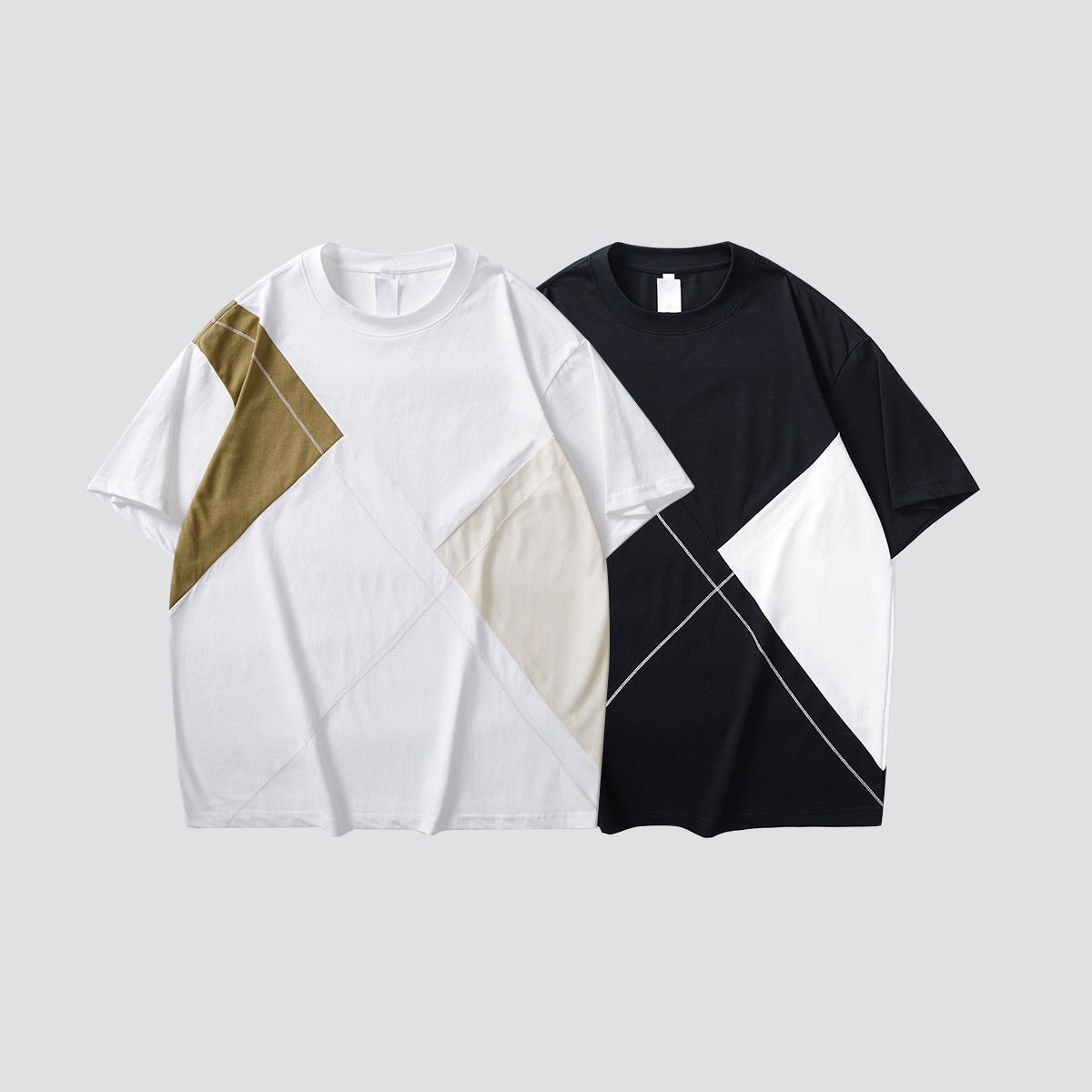 High-quality new color combination fashion T-shirt