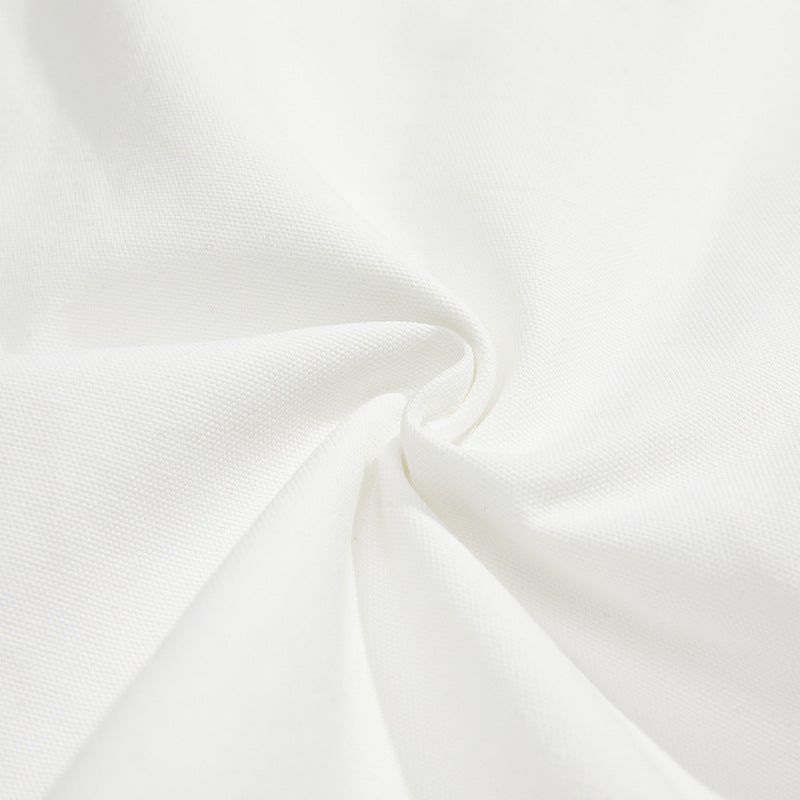 Solid color short-sleeved shirt with 3D pockets