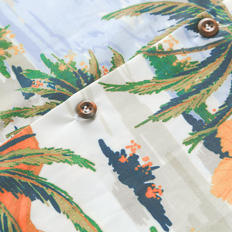 Hawaiian Print Short Sleeve Shirt
