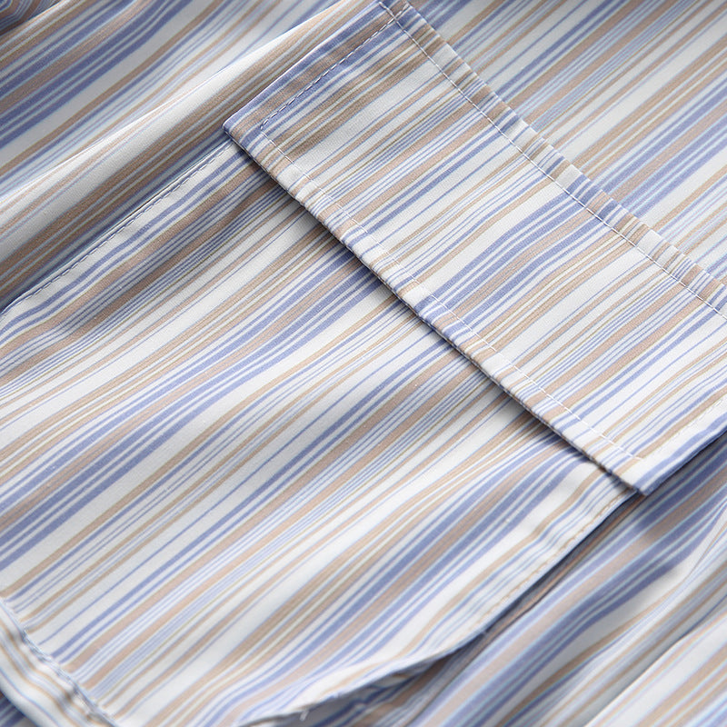 Pocket Stripe Short Sleeve Shirt