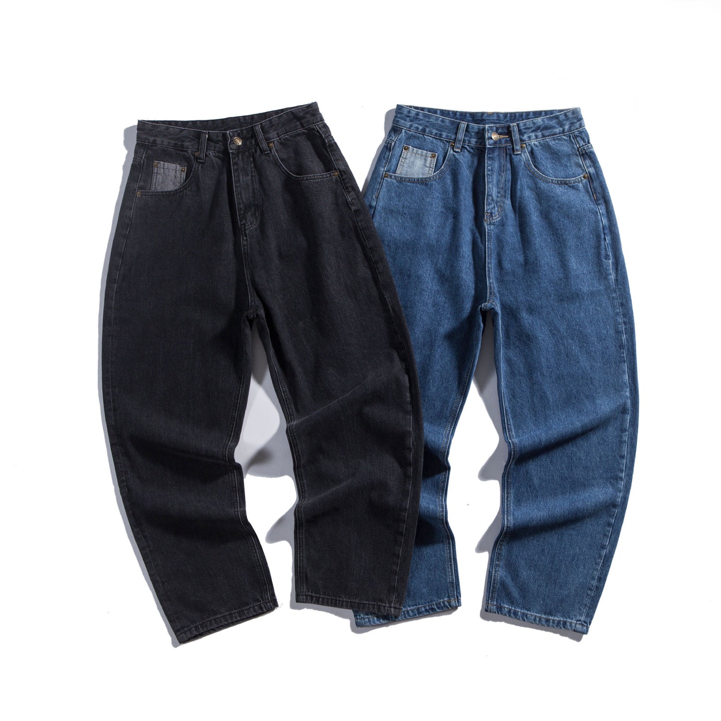 Retro Simple Straight Jeans