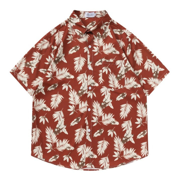 Retro Red All-Over Print Aloha Shirt