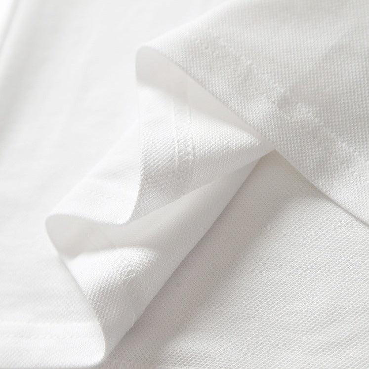 Mini Embroidered Piqué Polo Shirt