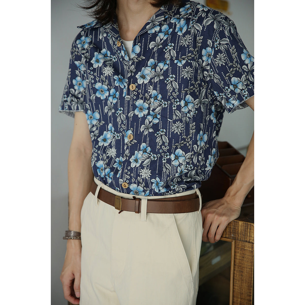 Obrieta all-over print aloha shirt