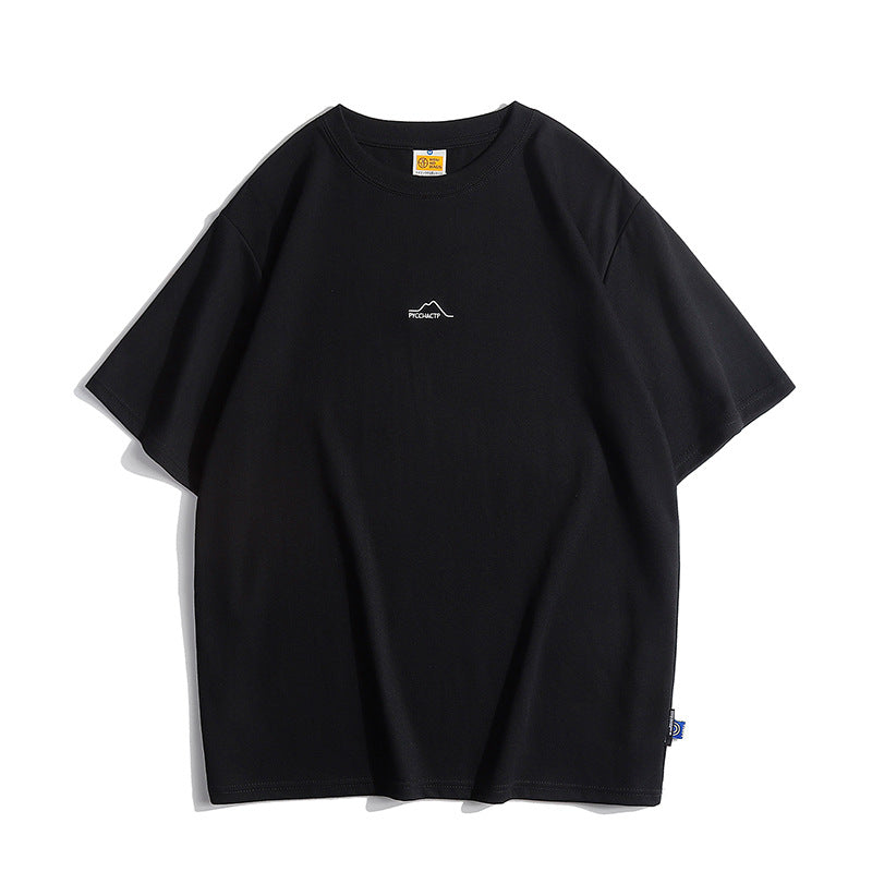 Choose from five colors, 270g high-quality simple short-sleeved T-shirt