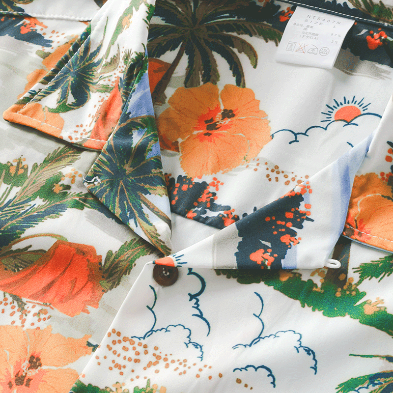 Hawaiian Print Short Sleeve Shirt