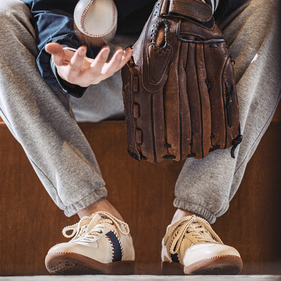 Baseball-style x Sashiko German Army Sneakers