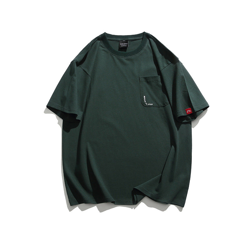 無地ポケットカジュアルtシャツ