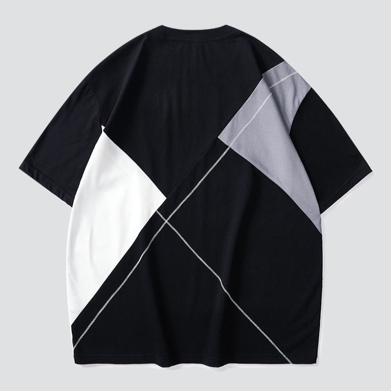 High-quality new color combination fashion T-shirt