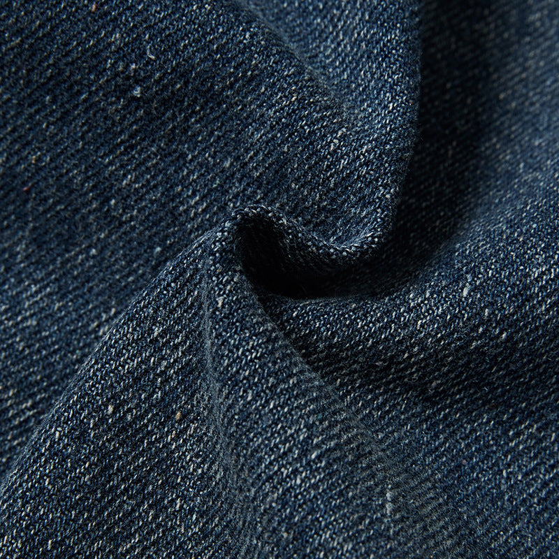 Classic American casual denim pocket jacket