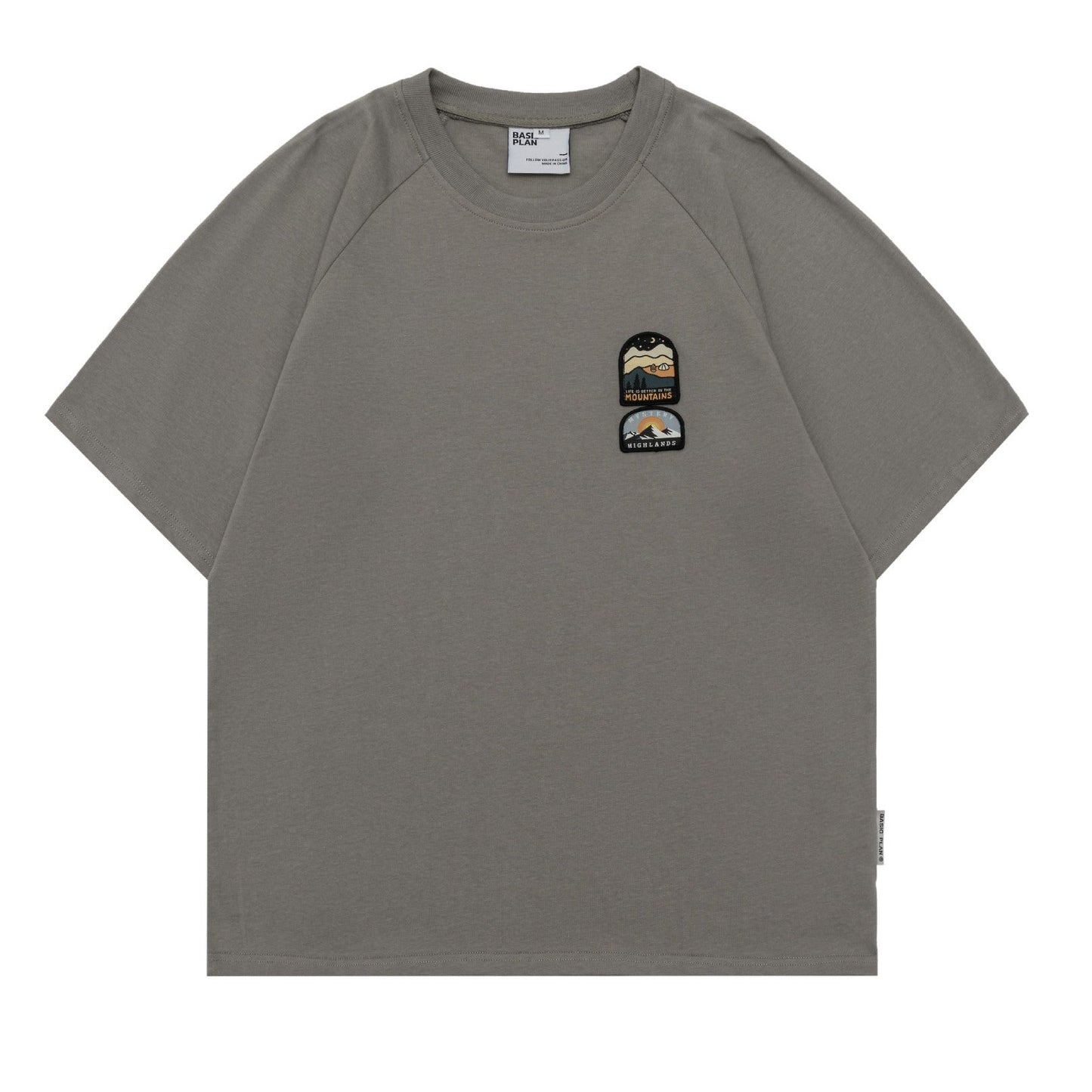 "Mountain & Sea" "Sunrise" Simple Three-Color Choice T-Shirt