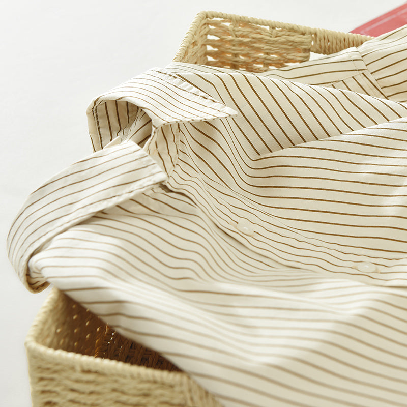 Baseball stripe short-sleeved shirt