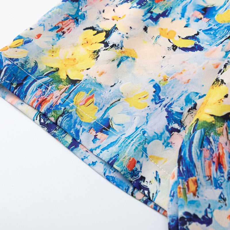 Hawaiian Vacation Painting Print Shirt