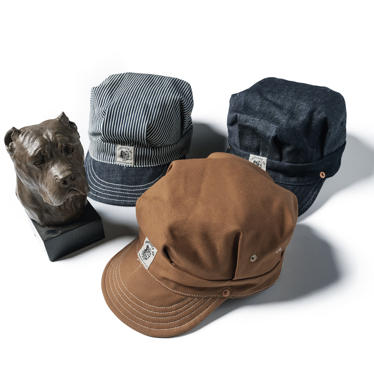 Adjustable Retro Striped Canvas Octagonal Hat