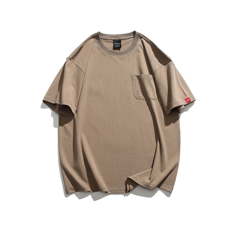 無地ポケットカジュアルtシャツ