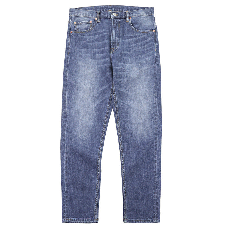 Distressed Stretch Wash Vintage Denim Pants