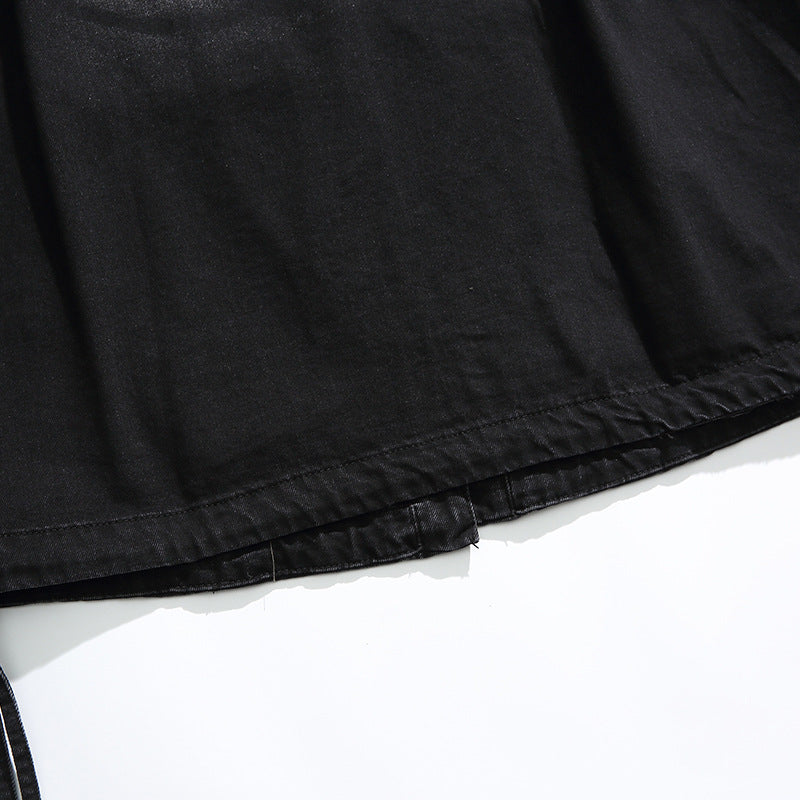 Washed Black Retro Jacket