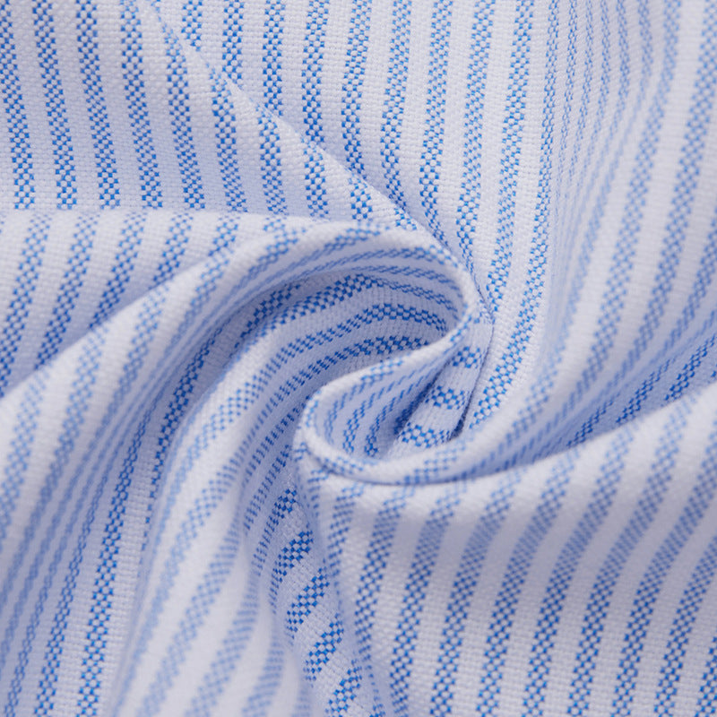 Classic blue striped long-sleeved work shirt