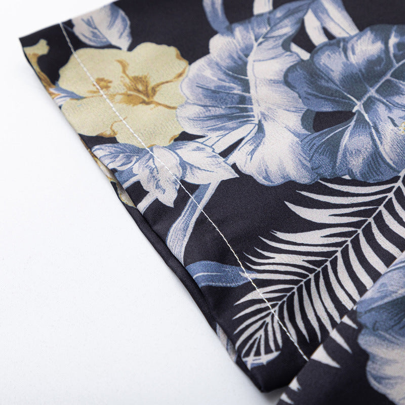 Retro all-over print aloha shirt perfect for summer