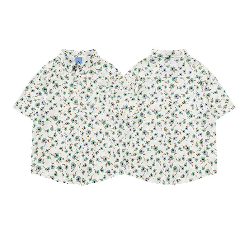 Retro Floral Hawaiian Short Sleeve Shirt