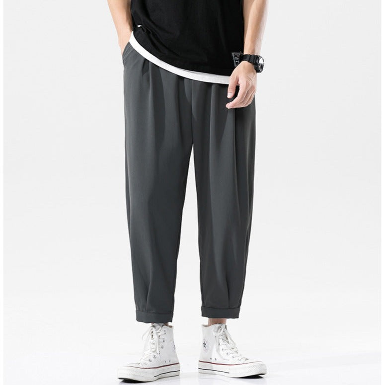 Ultra-thin, refreshing loose leg pants, all-match cropped pants