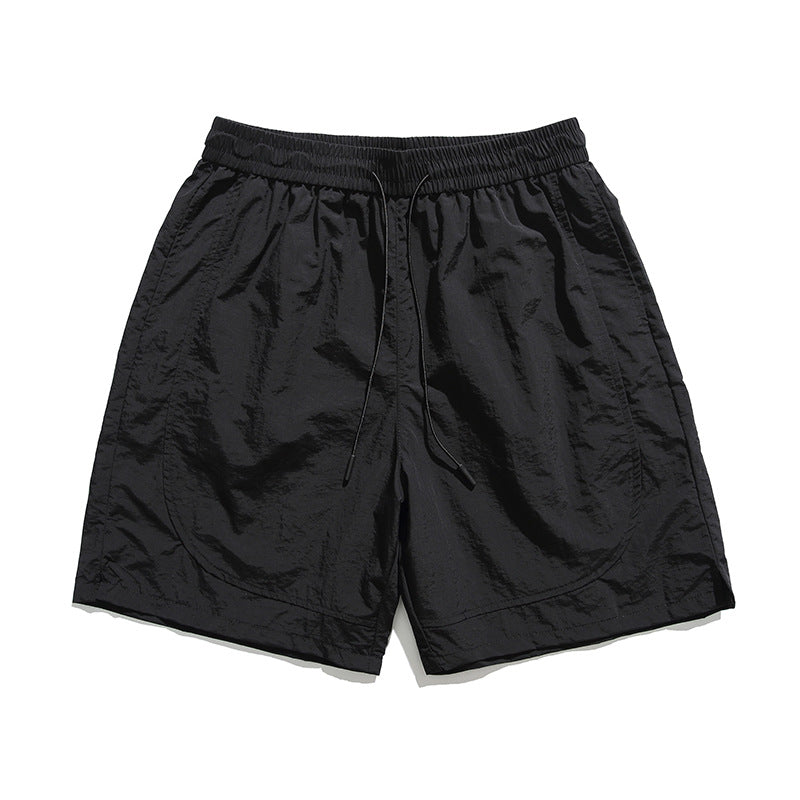 速乾通気性よいシンプル無地ショートパンツ