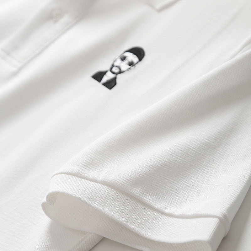 Mini Embroidered Piqué Polo Shirt