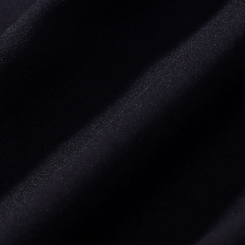 Classic black and white coconut yam short-sleeved shirt