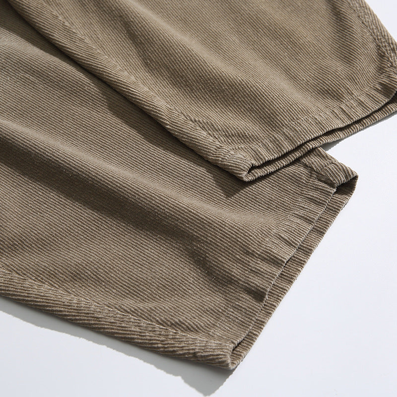 Casual Corduroy Pocket Slacks