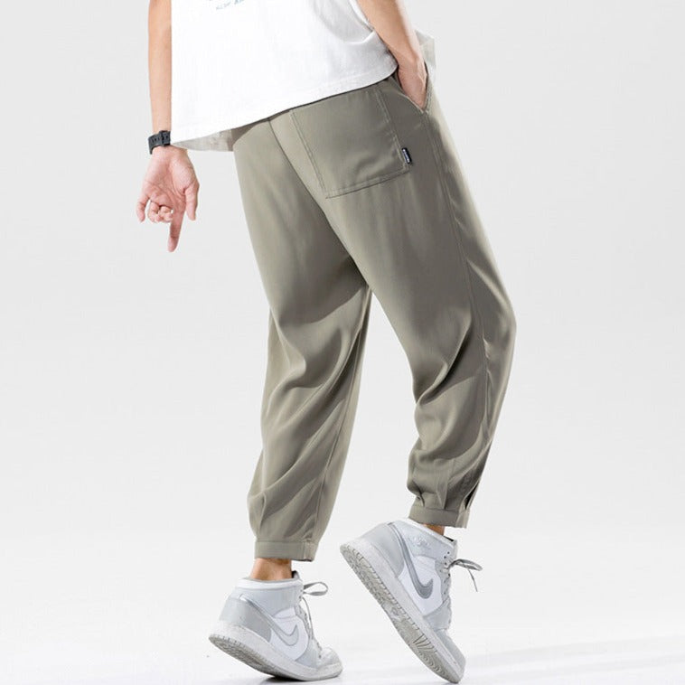 Ultra-thin, refreshing loose leg pants, all-match cropped pants