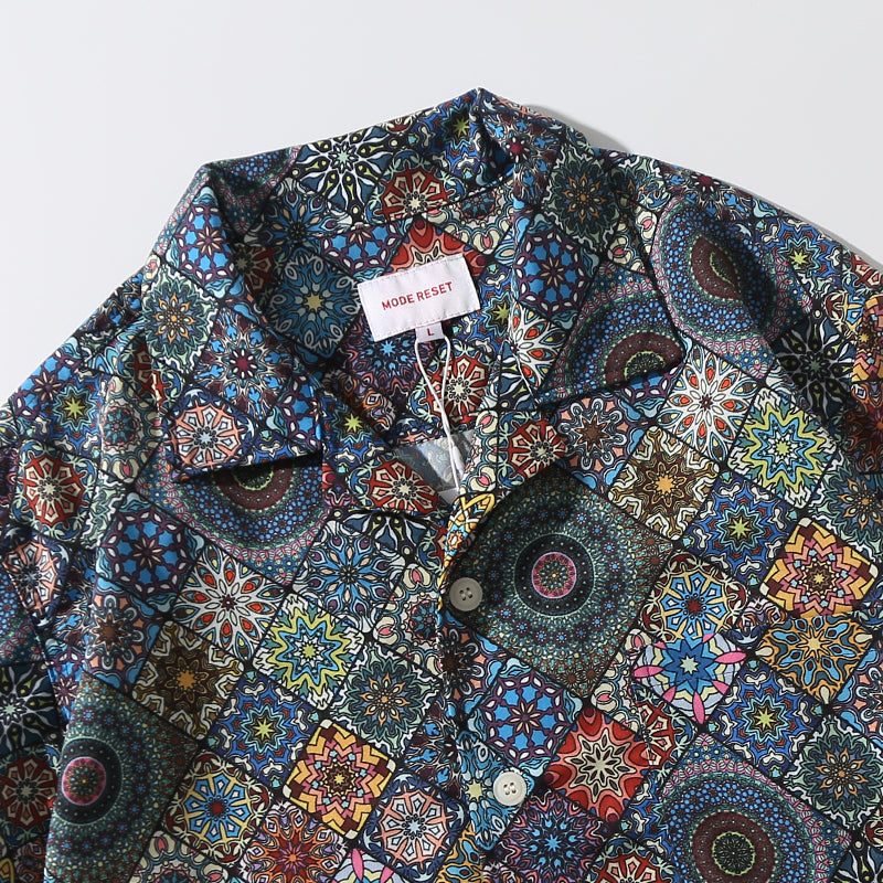 Hawaii "Summer Kaleidoscope" All-Over Print Aloha Shirt