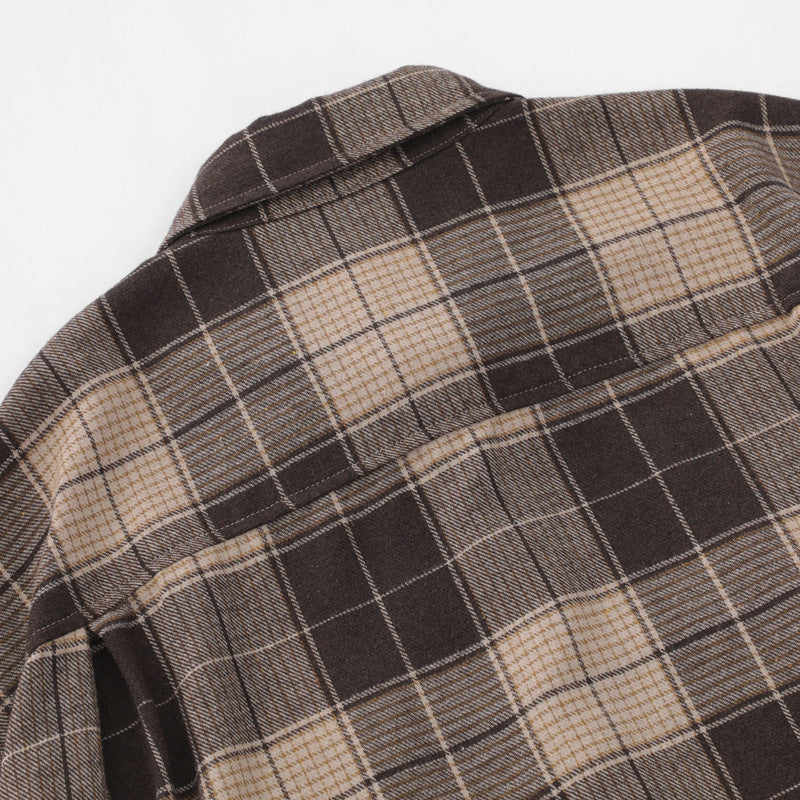 Irregular Retro Check Short Sleeve Shirt