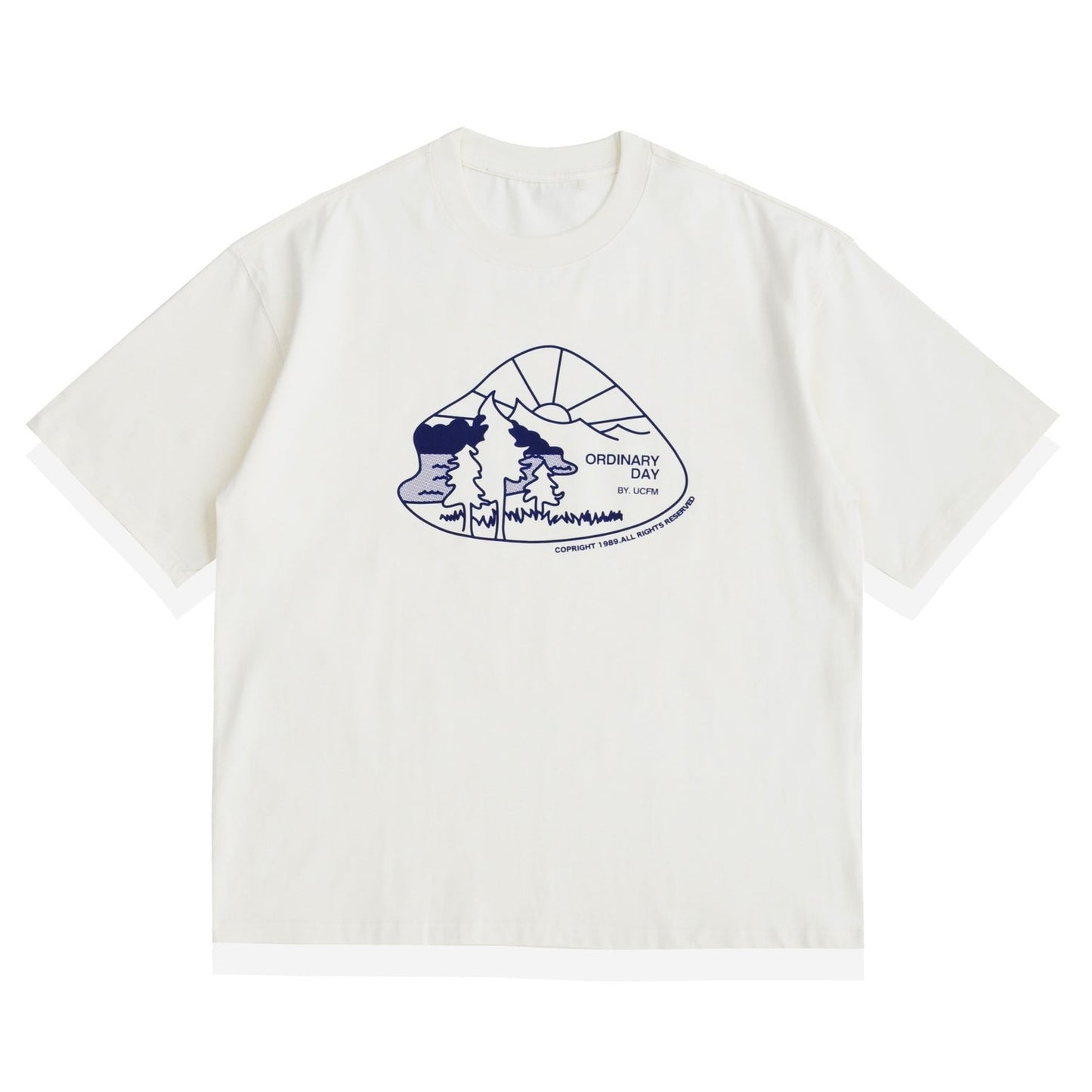 Printed cotton casual T-shirt