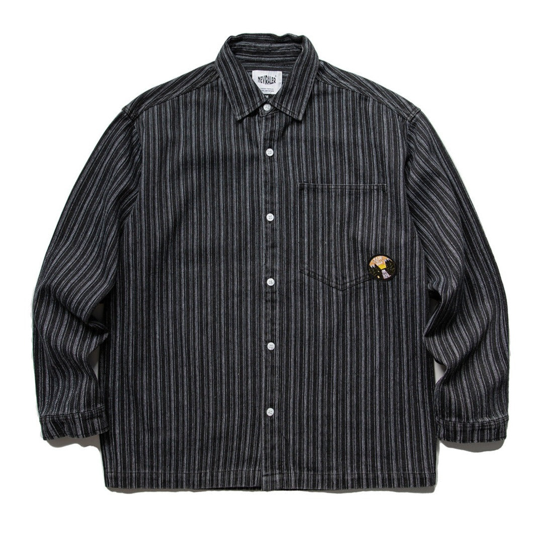New Autumn Striped Long Sleeve Shirt