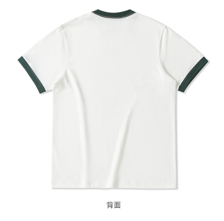 Vintage Alphabet Cotton Short Sleeve T-Shirt