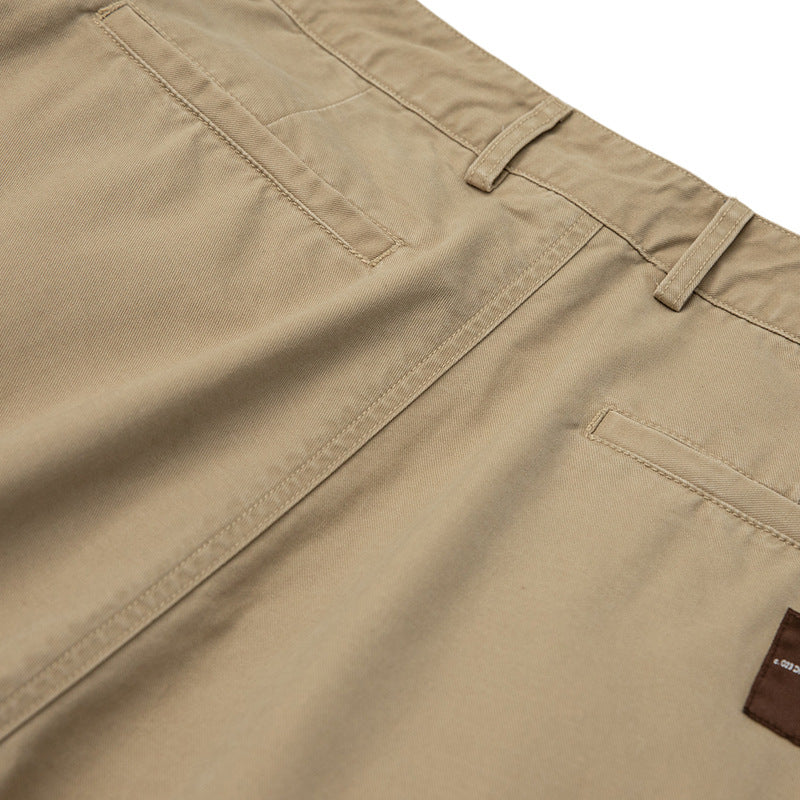 Unique vertically faded painted cargo pants
