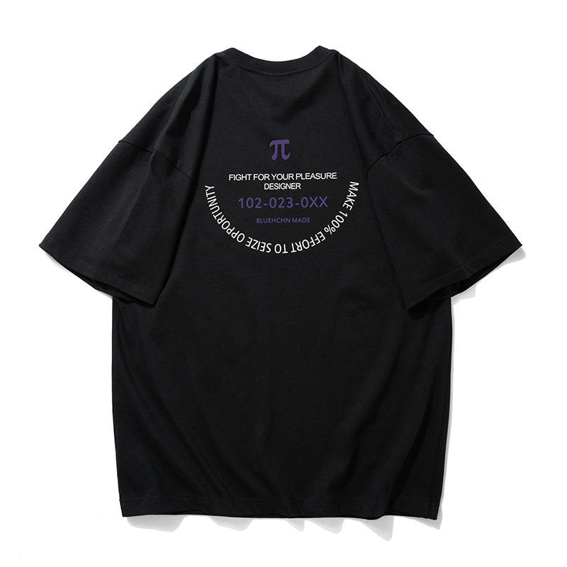 Retro Alphabet Print Casual T-Shirt