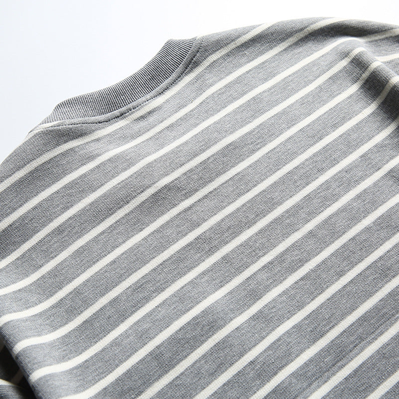 New Autumn Collection: Striped Pocket Long Sleeve T-Shirt