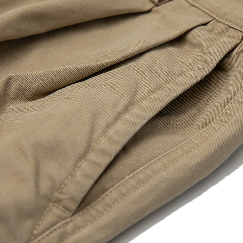 Unique vertically faded painted cargo pants